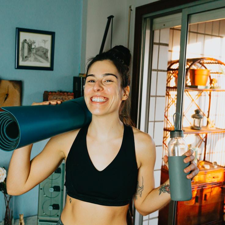 Professional gym with weight equipment